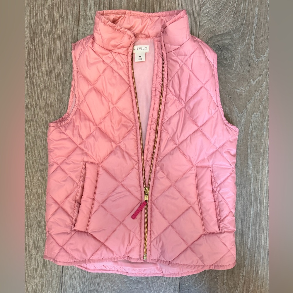 Crewcuts Pink Quilted Girls' Puffer Vest